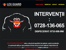 Tablet Screenshot of lex-guard.ro